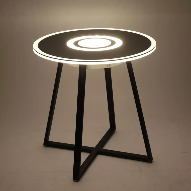 Ivy Bronx Smart Coffee Table With Led Speaker And App Control Wayfair